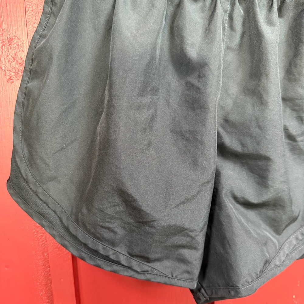 Nike Black Women's Athletic Running Shorts with Swoosh Logo - Picture 4 of 5